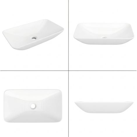 Lavabo da appoggio Helmken 88670000 (70x40) Bianco (1/5)