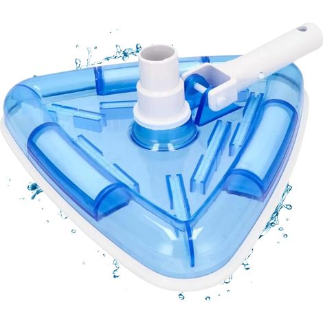Triangle d'aspiration de Sol de Piscine I Brosse de Piscine de Haute qualité pour Toutes perches télescopiques I Aspirateur de Sol avec 7 brosses I Maniable pour Un Nettoyage Optimal (1/5)