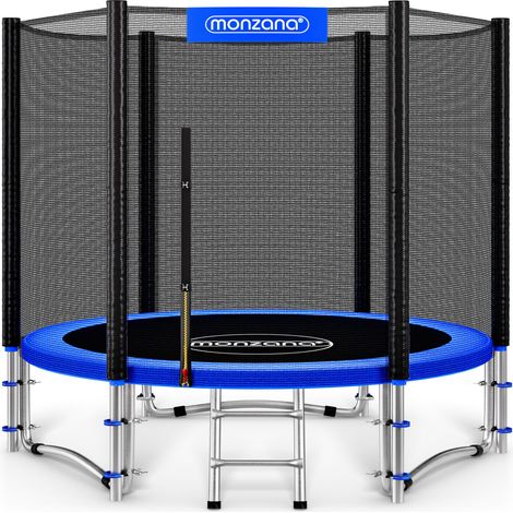 MONZANA® 244cm 8ft Trampoline Outdoor Set with Safety Enclosure & Ladder (1/7)