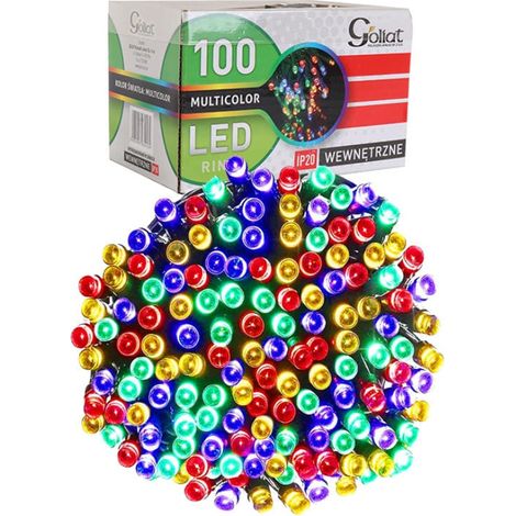 Luci natalizie per albero di Natale, 100 LED, multicolore, per esterni (1/5)