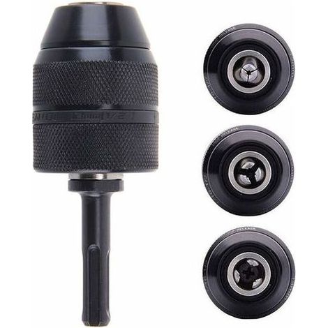 Adaptateur Sds Plus Mandrin autoserrant à fermeture rapide 2-13 mm Mandrin Professionnel Robuste 1/2-20UNF Perceuse Sans Clé de Mandrin à Fermeture Rapide Avec Adaptateur SDS (1/5)