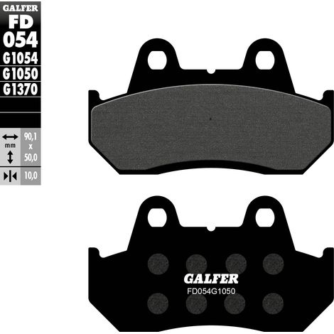 PASTILLAS DE FRENO GALFER KH069 SEMIMETÁLICAS (SCOOTER)