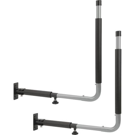 Support mural pliable télescopique pour coffre de toit de voiture, support de charge de 50KG, crochets de rangement pour Kayak, canoë, planche de surf (1/5)