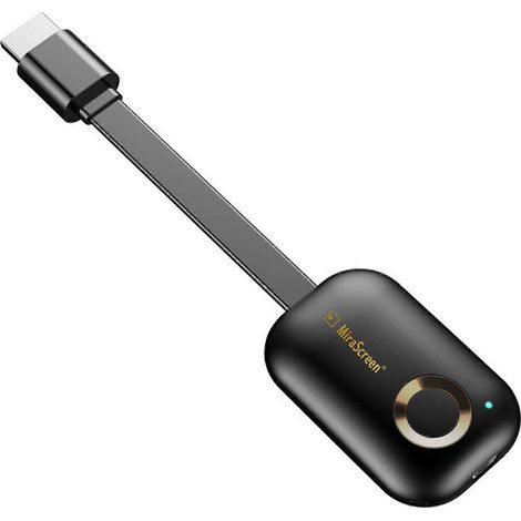 Clé TV Wi-Fi G9 Plus 2,4 GHz/5 GHz 4K Miracast pour DLNA AirPlay - Affichage Wi-Fi 1080p 5G (1/5)