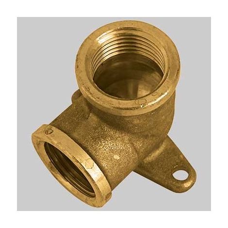 Raccordo flangiato a squadra 1 2 x 1 2 femmina uni iso 228 ottone tiemme 1500287