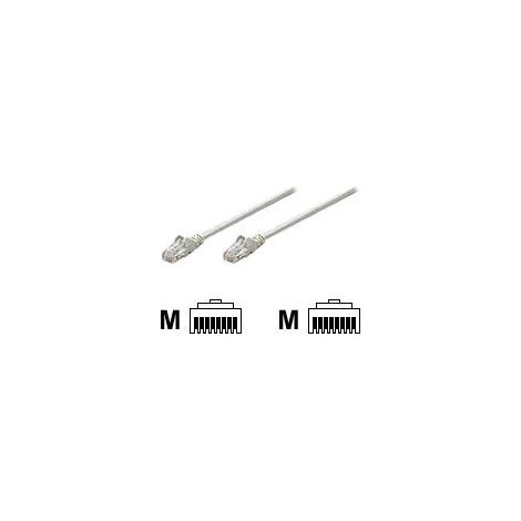 INTELLINET Patchkabel RJ45 U/UTP Cat5e 7.5m Hebelschutz grau (319867)