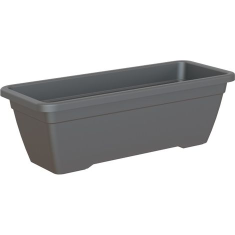 PLASTICFORTE jardinera 100x43,5x39,5 antracita 1176835 , Jardinera 100x43,5x39,5 antracita 1176835 Jardinera de plastico de color antracita de 1,00 mts de largo x 0,435 mts de