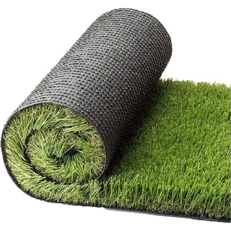 Prato sintetico 1x10 mt spessore 35 mm in PVC moquette tappeto erboso per giardino balcone piscina (1/4)