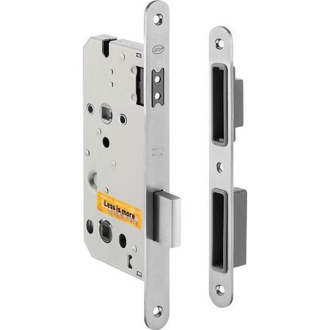cerradura magnética de embutir carles. en 1.4301. satinado. en 12209 acabado efecto inox acabado efecto inox acabado negro