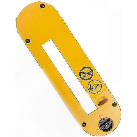 Accessoires pour scie circulaire de table de 25 cm (10 pouces) : plaque de gorge pour rainurer, compatible avec les modèles DWE7490 et DWE7491 (portable) (1/5)
