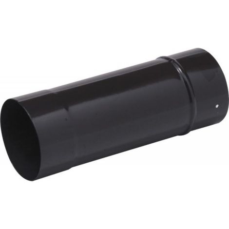 TEN – Tuyau en acier émaillé noir mat Ø139 x 33 cm – Résistant aux acides et hautes températures – Raccordement chaudières et foyers (1/4)