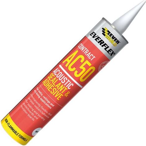 Everbuild AC50900 Everflex AC50 Acoustic Sealant & Adhesive 900ml EVBAC50900