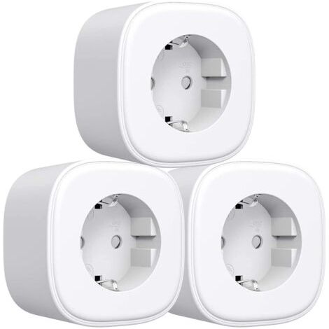 Prise Connectée (Type F), Refoss Prise Intelligente Compatible avec Alexa et Google Home, 16A Prise Électrique avec Commande Vocale, Contrôle à Distance et Fonction de Temps via APP eHomelife (1/5)