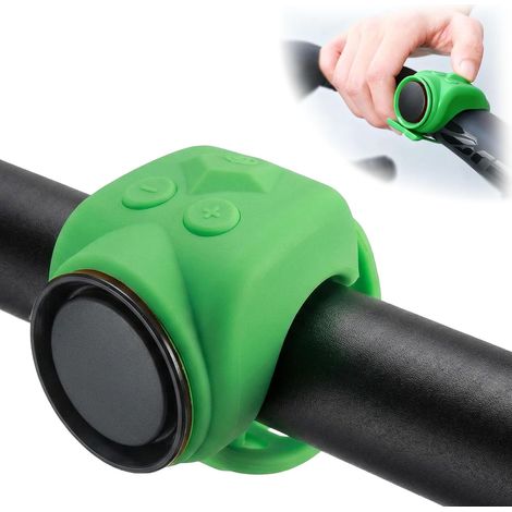 Klaxon de vélo d'une puissance de 120 décibels, sonnette pour vélos électriques, étanche, rechargeable via USB-C (1/5)