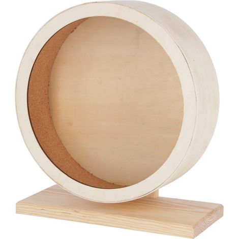 Kerbl Hamsterlaufrad (Material Holz, Durchmesser 29 cm, Lauffläche aus Kork)
