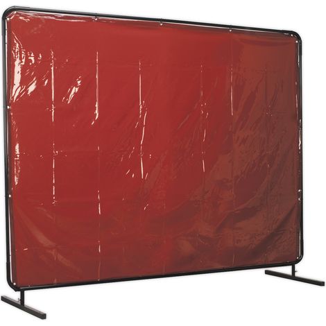 Sealey Workshop Welding Curtain & Frame 2.4 x 1.75m - EN ISO 25980:2014 SSP993