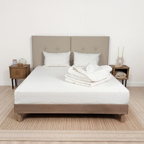 Pack Couette, Oreillers, Protège-matelas DOUX SOMMEIL 90x190200 cm (1/4)