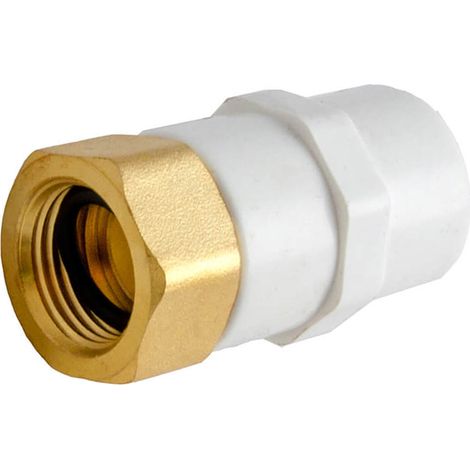 IDMAR 1"-PVC-Fitting mit Messinghülse, geklebtes System – Kaltwasser