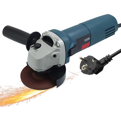 Meuleuse angulaire puissante – 1000 W – 12000 tr/min – 6 vitesses variables – Découpe / meulage / polissage métal (1/5)