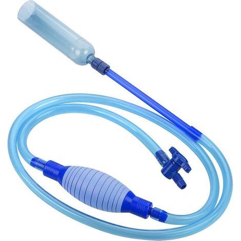 Nettoyeur d'aquarium siphon nettoyeur de réservoir de poissons, pompe à eau aquarium siphon mulg cloche nettoyeur de réservoir de pêche nettoyeur de fond, (1/5)