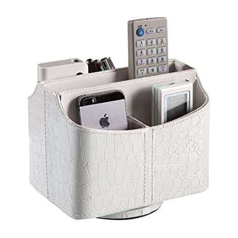 Organisateur de télécommandes à poser, motif crocodile 360°, support de rangement pour salon et bureau (1/4)
