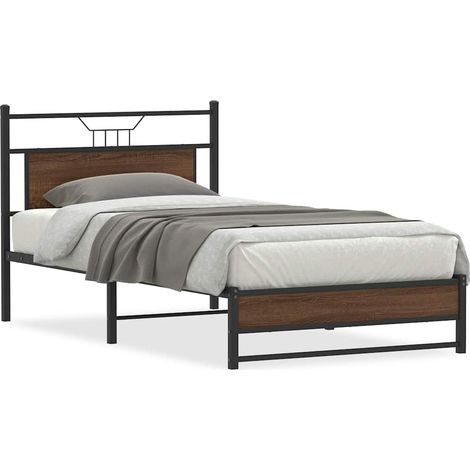 Maison Exclusive - Estructura de cama sin colchón madera marrón r