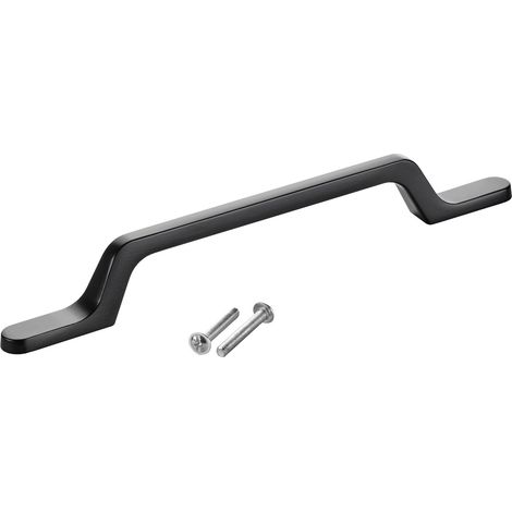 SOTECH Möbelgriff Bügelgriff Blackline IV schwarz matt Schubladengriff Schrankgriff inkl. Schrauben - Bohrlochabstand (BA) 128 mm, 1 Stück (1/4)