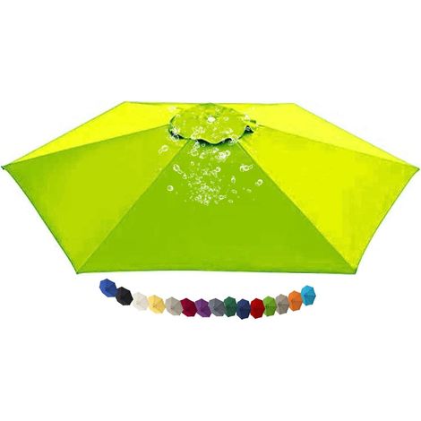Tissu de Remplacement pour Parasol Déporté Toile de Rechange pour Parasol, Bâche de Remplacement pour Parasol Déporté, pour Terrasse Jardin Piscine(N17,11.5 FT 350cm 8 Ribs)