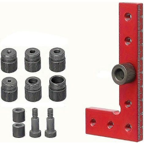 Gabarit de centrage automatique pour tourillons de 2 à 10 mm pour le travail du bois, type B-JXLGV (1/5)