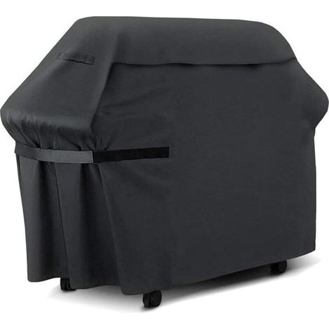 Housse de protection pour barbecue 145 x 61 x 117 cm, résistante à la poussière, à la pluie et au soleil, en tissu Oxford 210D, avec poignée (1/5)