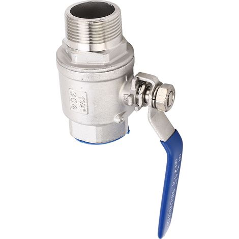 Robinet à bille fileté 1"1/4 DN32, pression nominale 1000WOG, raccord femelle mâle NPT, vanne sphérique industrielle (1/5)