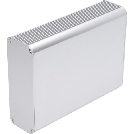 Boîtier électrique en alliage d'aluminium 6063-T5, coffret étanche intégré 45x120x160mm argent mat (1/5)