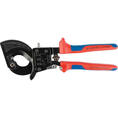 Knipex 250mm Ratchet Action Cable Cutter with Model Number 18555 (1/5)