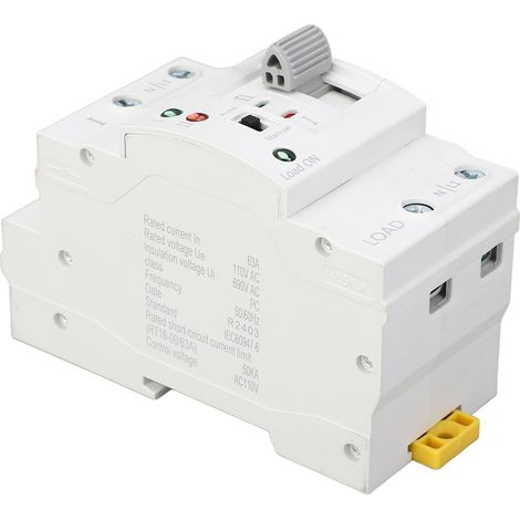 Interrupteur de Transfert Automatique 2P 63A Basculement en Millisecondes ATS 110V Alimentation de Secours (1/5)