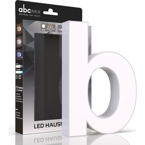 LED Hausnummer - b - CCT 12V 2700K/4000K/6500K (1/5)