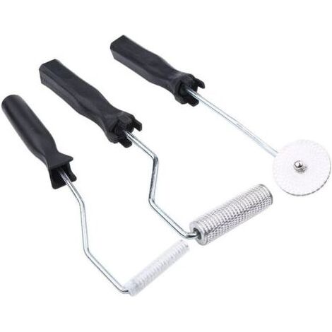 Rouleau Débulleur, 3pcs Rouleaux en Fibre de Verre Bubble Paddle Roller Bricolage Accessoire pour FRP Résine et Elimination de Bulle d’air..dyk.Trywise (1/4)
