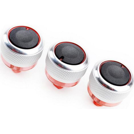 Set mit 3 Klimaanlagen-Bedienknöpfen, Ersatz-Lüfter-Bedienknöpfe für die Klimaanlage des Peugeot 206/206+/207