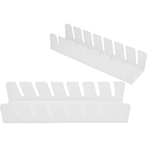 Lot de 2 présentoirs et organisateurs pour casquettes de baseball, en acrylique blanc, pour chambre ou placard. (1/5)
