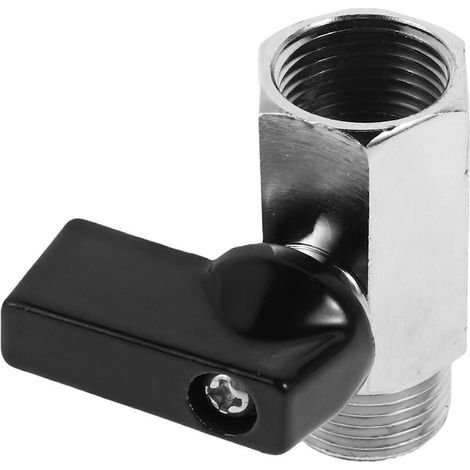 Mini vanne en laiton durable, idéale pour les plombiers professionnels de camping-cars. Contrôle polyvalent du débit d'eau. Lot de 1. (1/5)