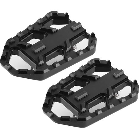 Repose-pieds larges pour moto, pédales en alliage d'aluminium CNC compatibles avec Suzuki DL650 DL1000 VSTROM 650XT/1000XT (noir) (1/5)