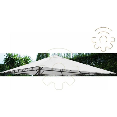 Telo Gazebo Rodi 3x4 Tessuto poliestere 250 gm2 rivestimento impermeabile ecru