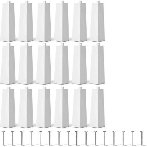 Capuchons d'angle pour revêtement extérieur de 8 pouces, coins en aluminium pour revêtement lisse (1/5)