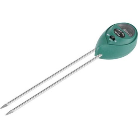 Detector de suelo 3 en 1 para jardinería: medidor digital de pH, humedad y luz. (1/5)