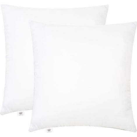 Set di 2 imbottiture per cuscini 40 x 40 cm, fodera per cuscino, cuscini interni, imbottitura per cuscini