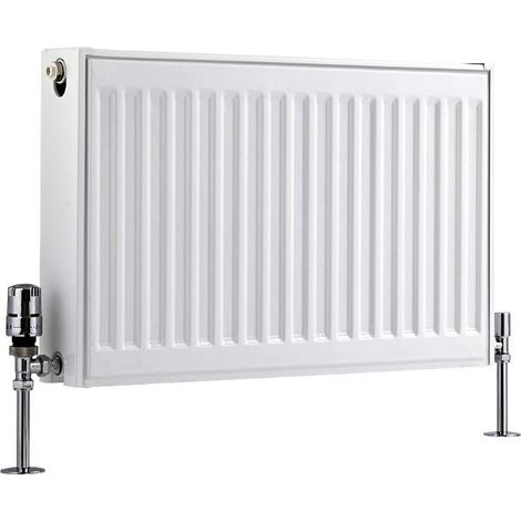 Milano Compact White Type 22 Central Heating Double Panel Horizontal Convector Radiator - 400mm x 600mm (1/4)