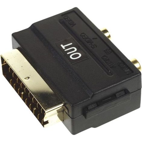 [JAMAIS UTILISE] Generic Adaptateur de sortie - Scart Male To 2 X Rca Female