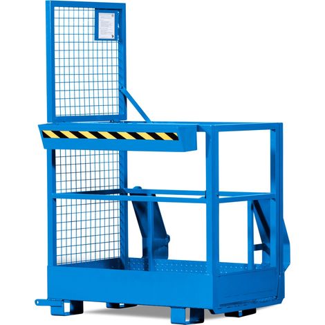 RR Industrietechnik Arbeitskorb Typ RAK-Multi 800x1200x1910mm RAL5010 Enzianblau (1/4)