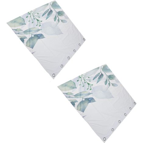 Rideaux imprimés botaniques style scandinave, rideaux occultants et pare-soleil pour balcon ou fenêtre (1/5)