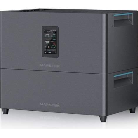 ECO-WORTHY 5,12kWh Balkonkraftwerk mit Speicher Marstek Jupiter C+ Energiespeicher 2400W PV Eingang (4 MPPT) 800W Einspeisung Plug & Play für Dach Haus Balkon Garten