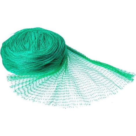 Rolle grünes Gartennetz (4 m x 10 m) – Vogelschutz für Pflanzen, Gemüse, Obst, Blumen, wiederverwendbar, großes Netz, Weinrebennetz (1/4)